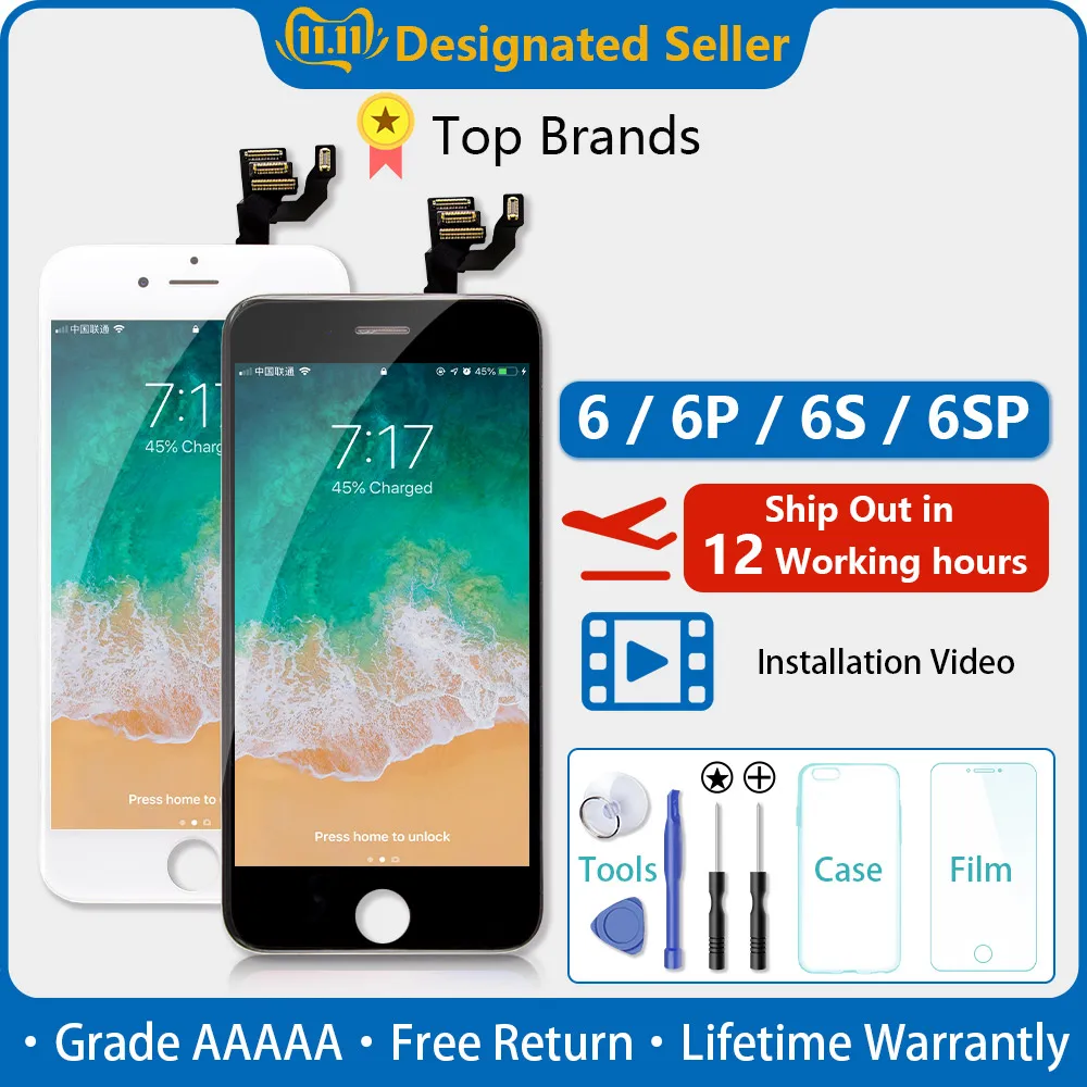 Абсолютно для iPhone 5G 5S 5C 6 Plus 6S Plus 7 Plus кнопка Home с гибким кабелем кнопка Home меню без TOUCH ID