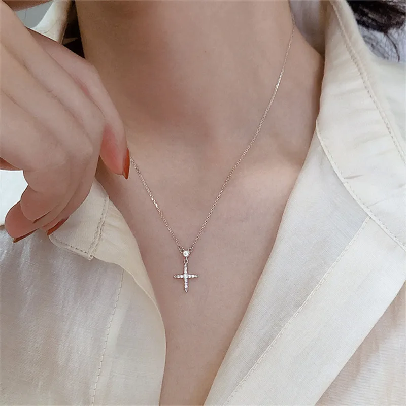 

Колье-чокер женское из серебра 2021 пробы, с кристаллом 925 пробы, модель dz803