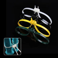 5pcs 12mmx700mm plastic nylon cable tie double buckle handcuffs zip tie reusable cord organizer keeper holders
