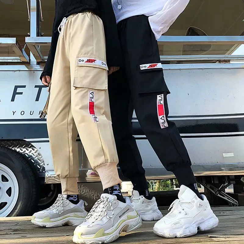 Женские брюки в клетку облегающие готические Корейском стиле Повседневная