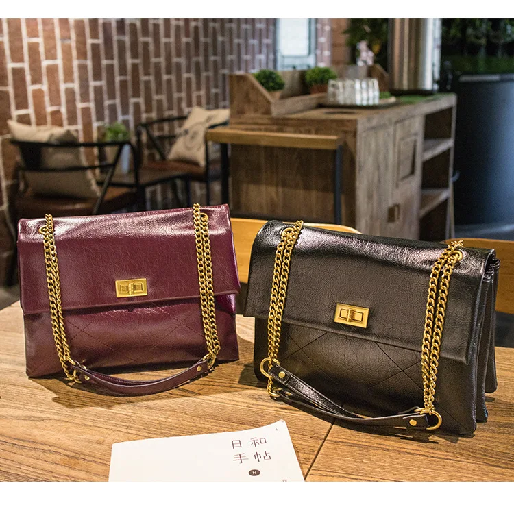 

Autumn and winter bags, women's bags, wild atmosphere, fashion, high sense of poplar forest chain shoulder messenger bag tide