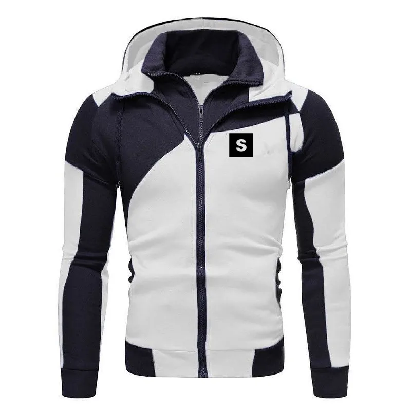 Мужская двухслойная толстовка с капюшоном черная повседневная спортивная на