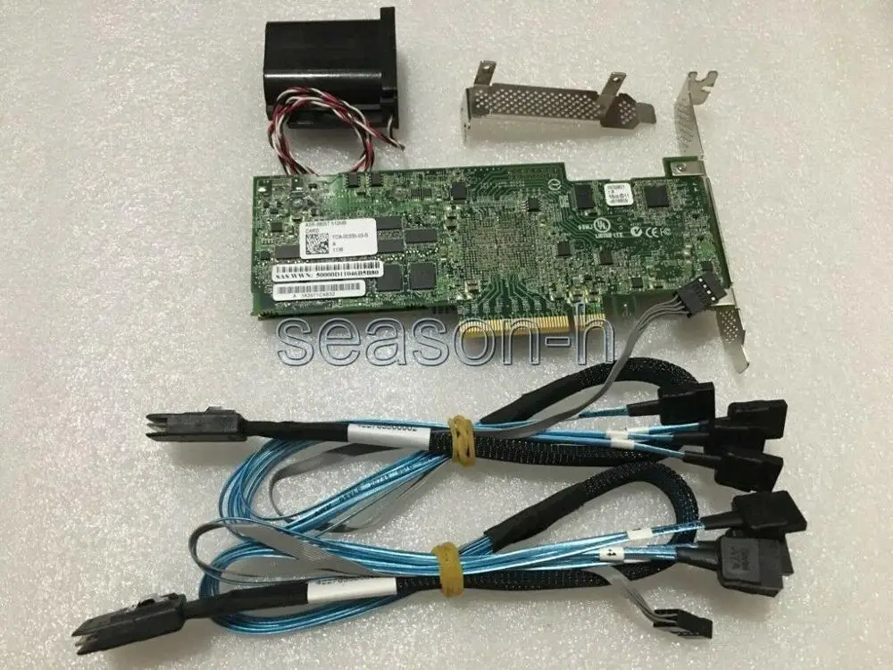 Raid Контроллер Adaptec 8 портов PCIE2 x8 512 МБ аккумулятор BBU 2*8087|Платы расширения| |