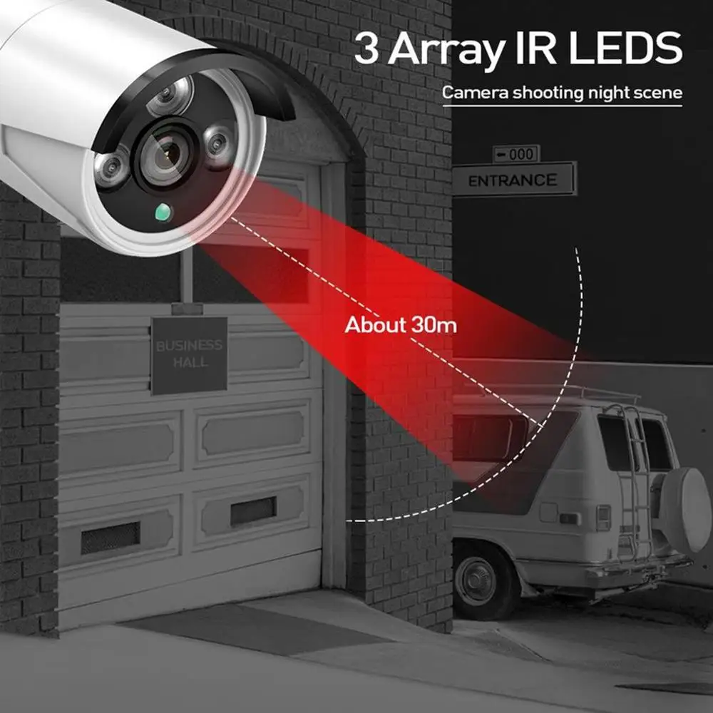 13 "ЖК монитор 4CH Беспроводной NVR CCTV комплект системы безопасности 1080P HD Wifi