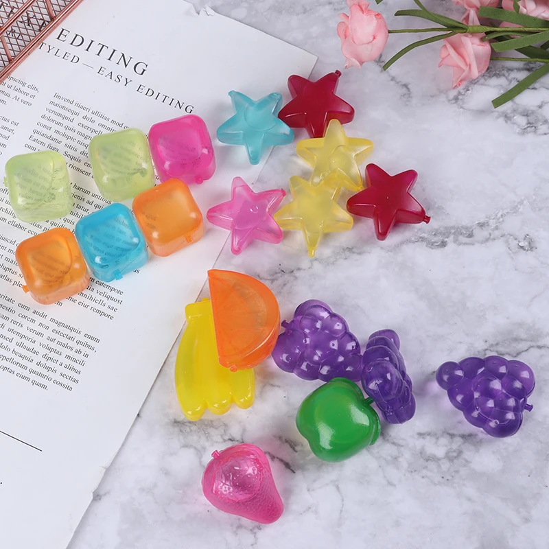20pcs Star Shaped Creative Ice Cube Outdoor Plastic Reusable Multicolour Stone Party Physical Cooling Bar Tool | Дом и сад