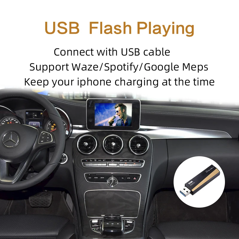 Sinairyu беспроводной Apple Carplay Car play модифицированный S класс 15 19 NTG 5 W222 для Mercedes Android