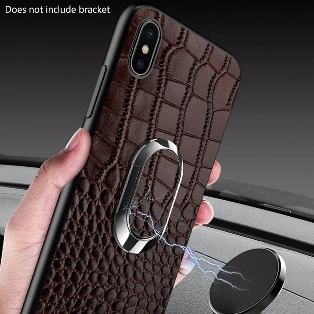 Чехол KISS с магнитным кольцом чехол для телефона iPhone XS MAX XR X 7 8 Plus из натуральной