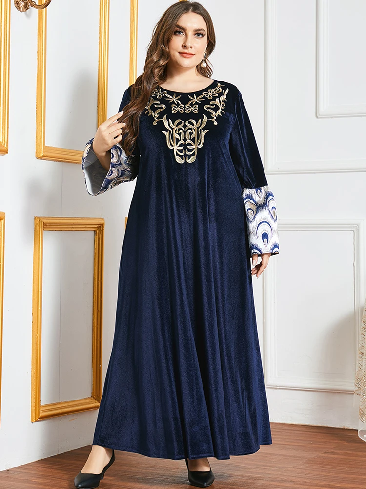 Женское платье-макси длинное платье в арабском стиле | Тематическая одежда и