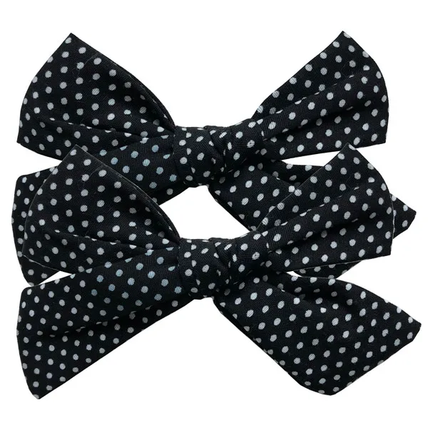 Dots-030 BEILARRY, 2 шт., 4-дюймовые зажимы из хлопчатобумажной ткани с бантиком для маленьких девочек, заколки для волос с бантиком, заколки, заколки для волос, головные уборы, аксессуары для волос - Цвет: Dots-030
