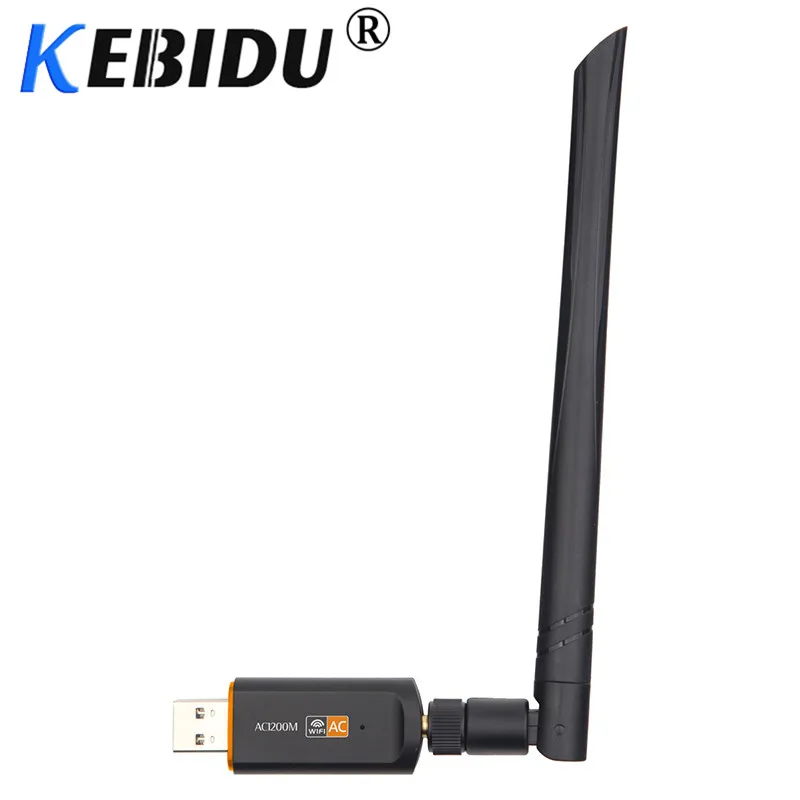Kebidu 1200 Мбит/с приемник сетевой карты USB 3,0 с антенной беспроводной Wifi адаптер двухдиапазонный для настольного ноутбука 802.11ac стандарт