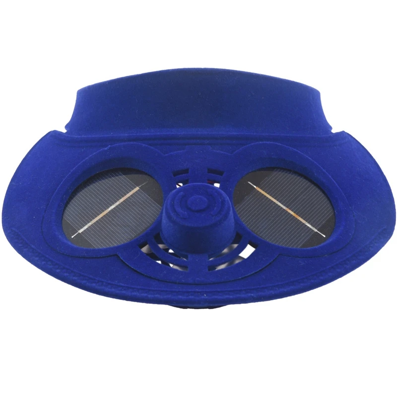 Синяя летняя спортивная уличная Кепка с солнечным вентилятором охлаждающим