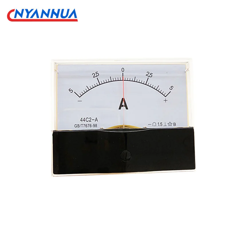 

DC Analog Ammeter 44C2-A Ammeter Mechanical Head Pointer Type Positive Negative
