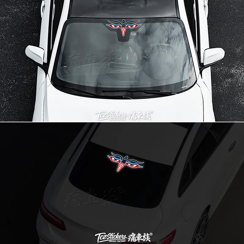 

Car window glass decoration stickers personality creative eye decoration stickers