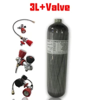 accecare pcp air gun tank 3l 300bar 4500psi carbon fiber cylinder diving scuba bottle paintball tank multiple species valve