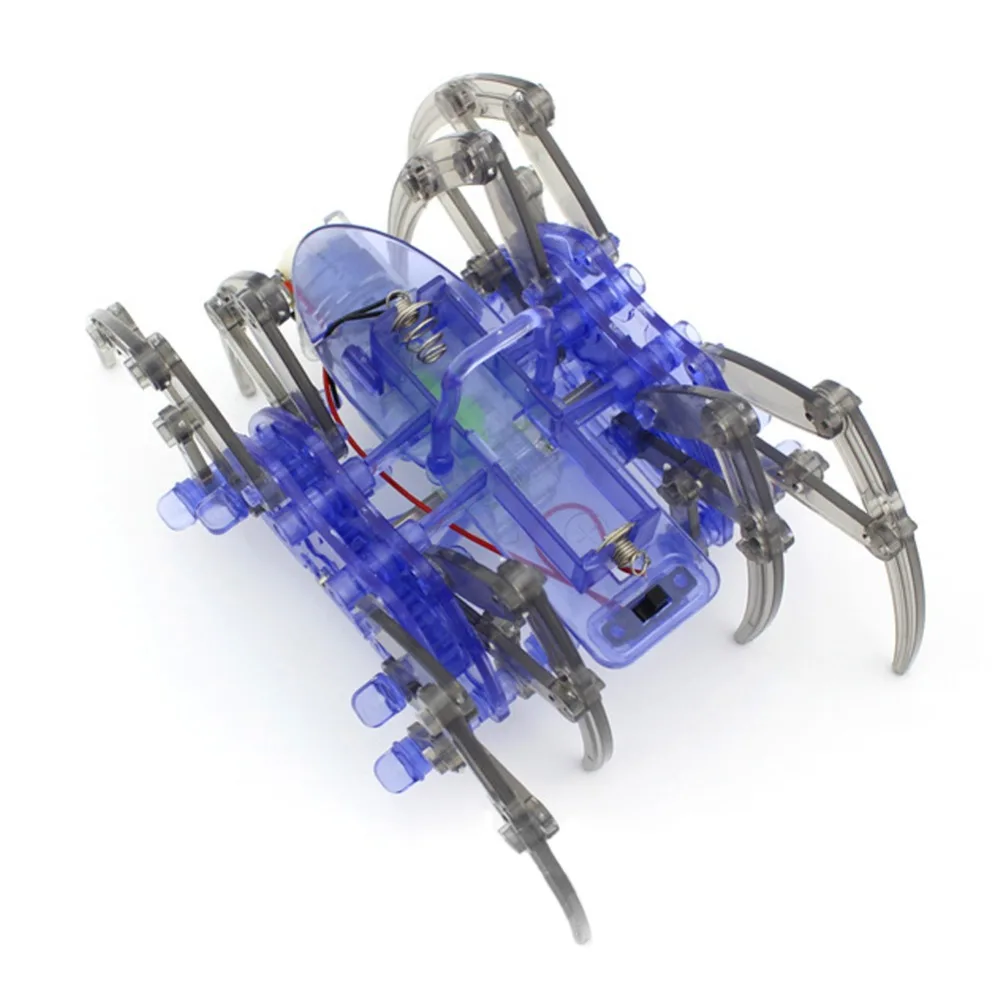DIY Spider Robot Scientific Experiment Toys DIY Spider Robot For Children Electric Robots Toy Educational Assembles Toys Kits
