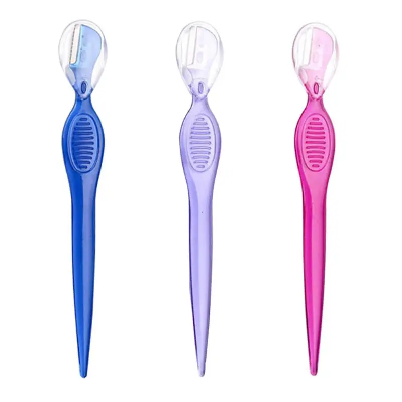 Женская бритва для бровей средство удаления волос на лице триммер из нержавеющей