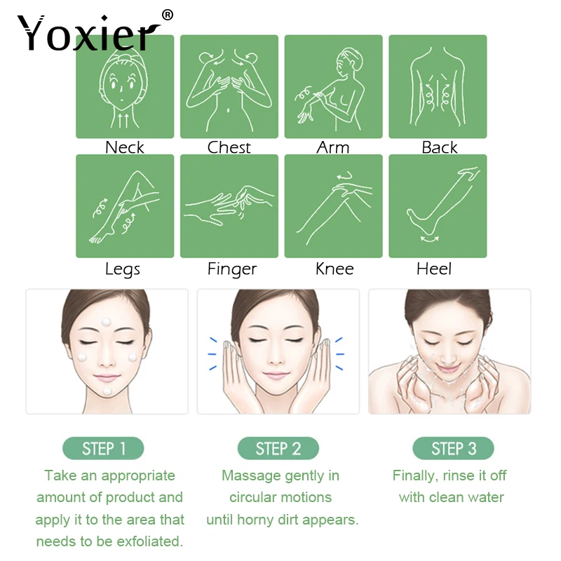 Yoxier 3 шт. очищающий Аква пилинг отбеливающий гель увлажняющий уход за кожей