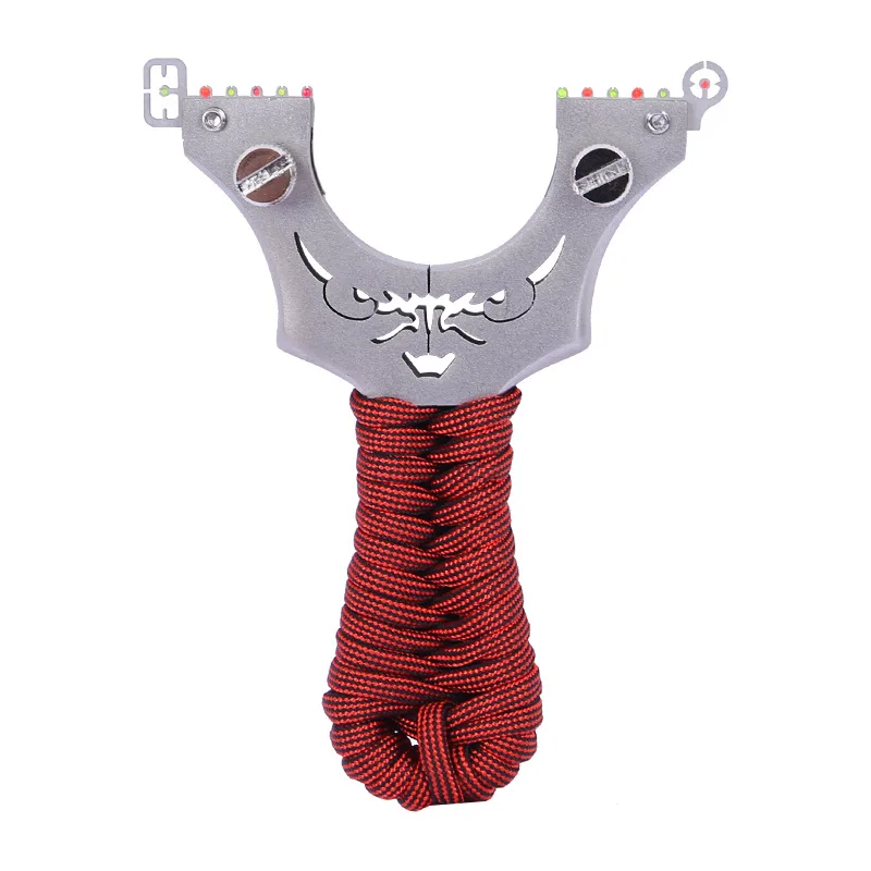 

Slingshot Small Monster Stainless Steel Flat Piece Slingshot Accurate Fast Pressure Optical Fiber Aiming Clip Slingshot