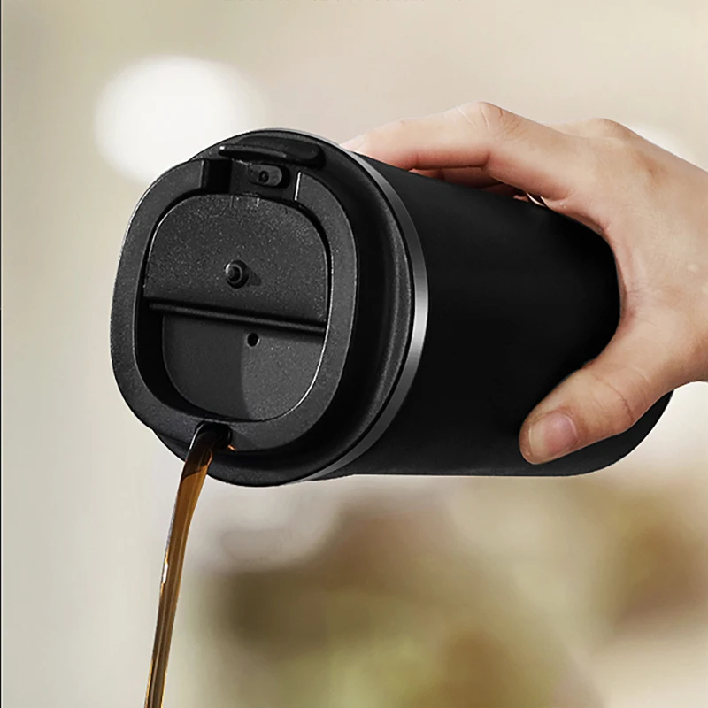 

500/380ML Thermos Flask Coffee Mug Dobble Thickened Big Car Thermos Mug Travel Thermo Cup Thermosmug For Gifts Vacuum Flask