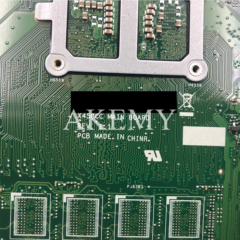 

NEW!!! Akemy For Asus X450CC X450CA A450C X450C X452C Motherboard Laptop Mainboard with 1007U CPU