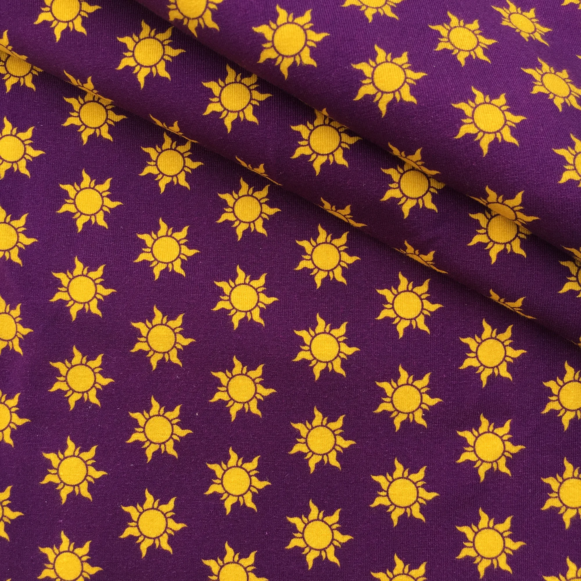 Полиэстер хлопок Материал ткань изображение солнца Луны и звезды лоскутное