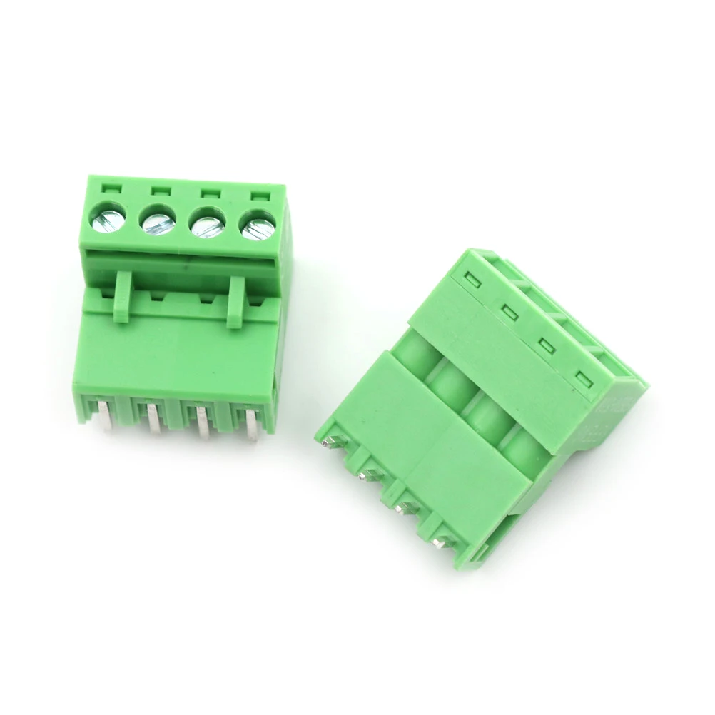 10 комплектов 5 08 мм блок шаг вставной клеммы 4Pin винт PCB Клеммная колодка