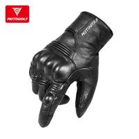 Leather Waterproof Motorcycle Winter Gloves for Men Women Warm Thermal Guantes Moto Invierno Hombre Impermeable Gant Moto Hiver