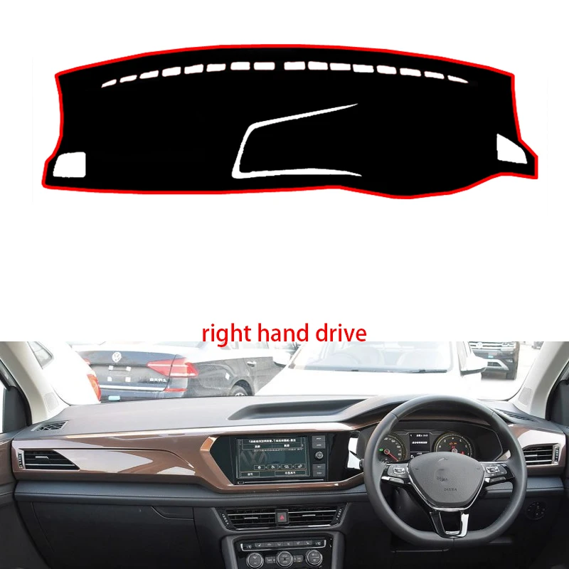 

Car Dashboard Cover Mat for Volkswagen Tharu 2019 Right Hand Drive Dashmat Pad Dash Mat Covers Dashboard Accessories
