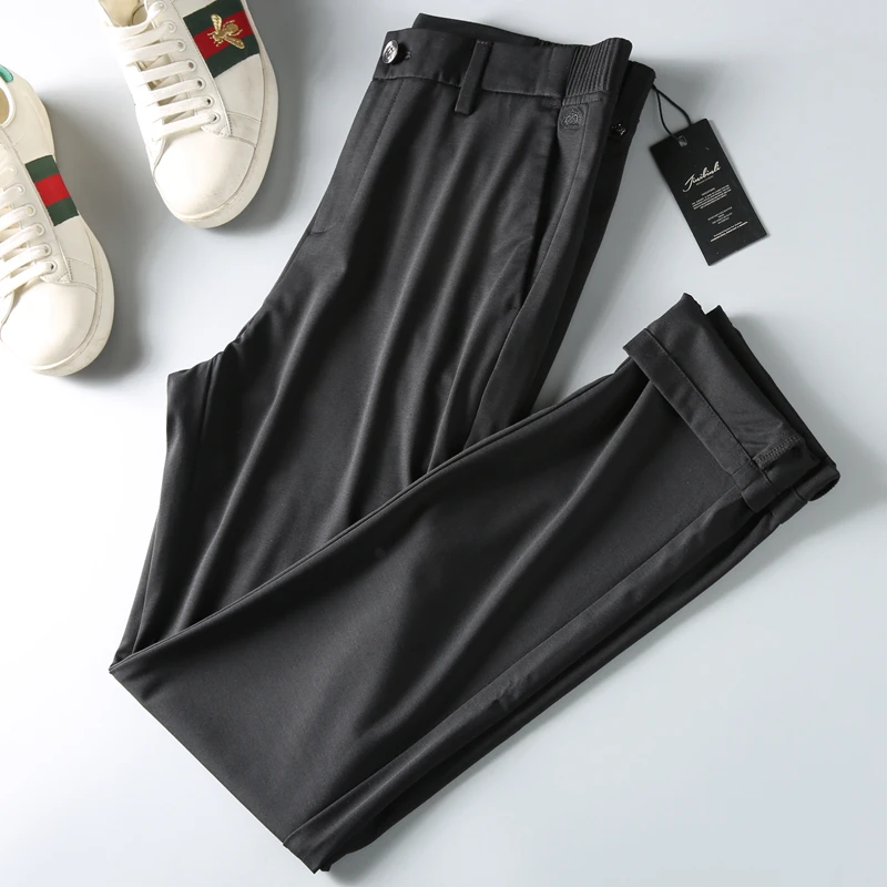 

Good pants recommend spring and summer 2020 spring and summer all around elastic comfortable smooth thin business slim casual