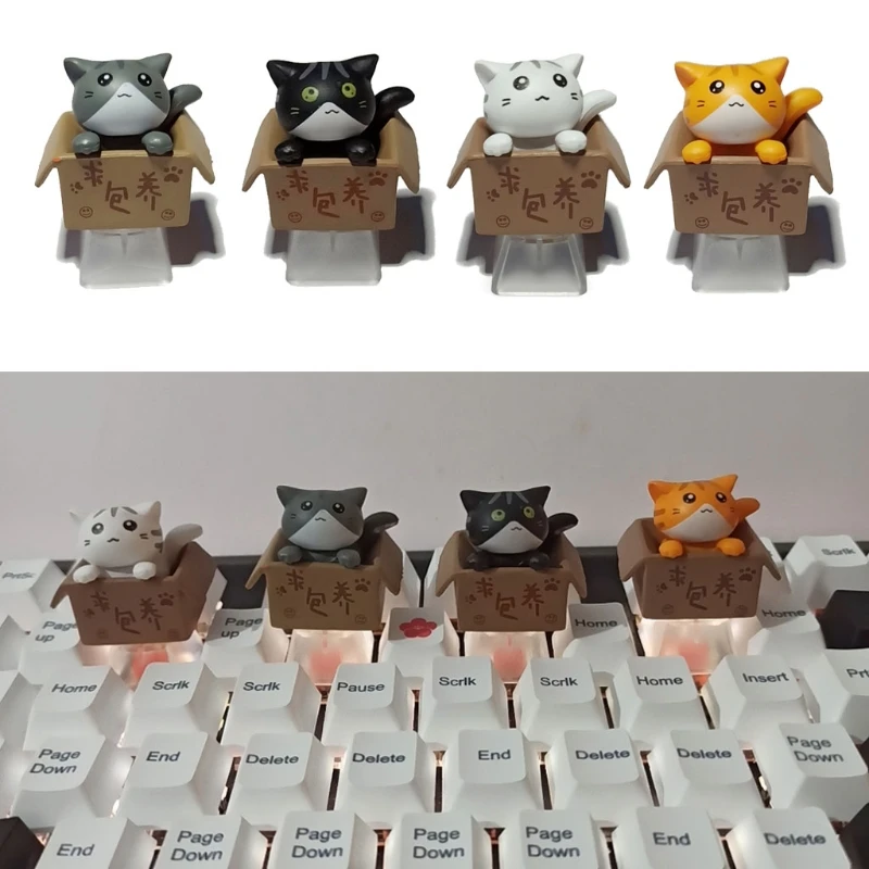 

1 шт. DIY ABS Cat пользовательский мультфильм аниме клавиша крышка Нижняя подсветка клавиша s подарок для Cherry MX механическая клавиатура клавиша к...