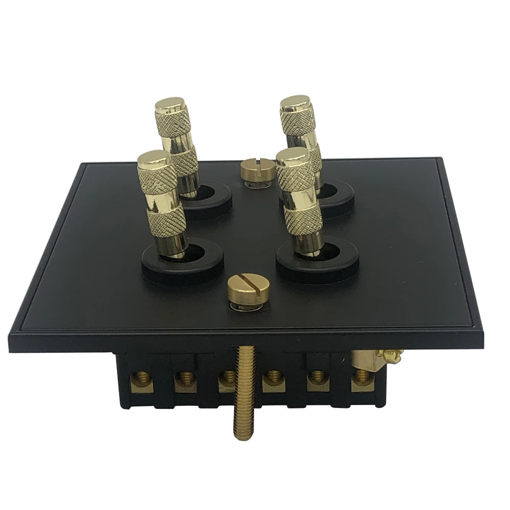 Ливбет 1 ганг / 2 3 4 пути переключатель на стене и черный металлический пульт управления осветительным устройством