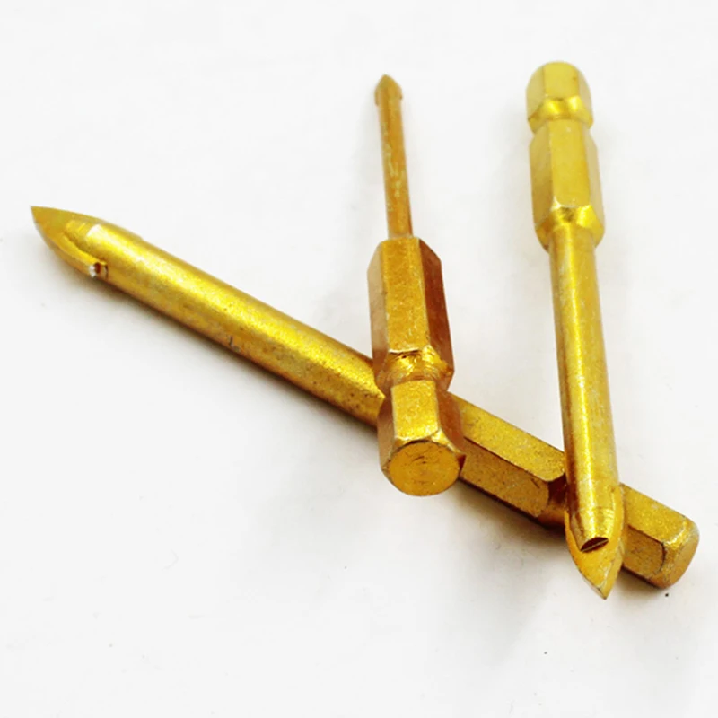 Набор сверл из сплава прочные заточенные треугольные сверла с шестигранным