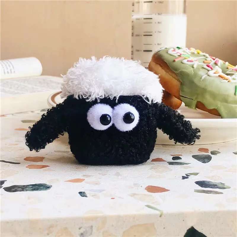 3D супер милая плюшевая грелка для рук овец беспроводная гарнитура синего зуба