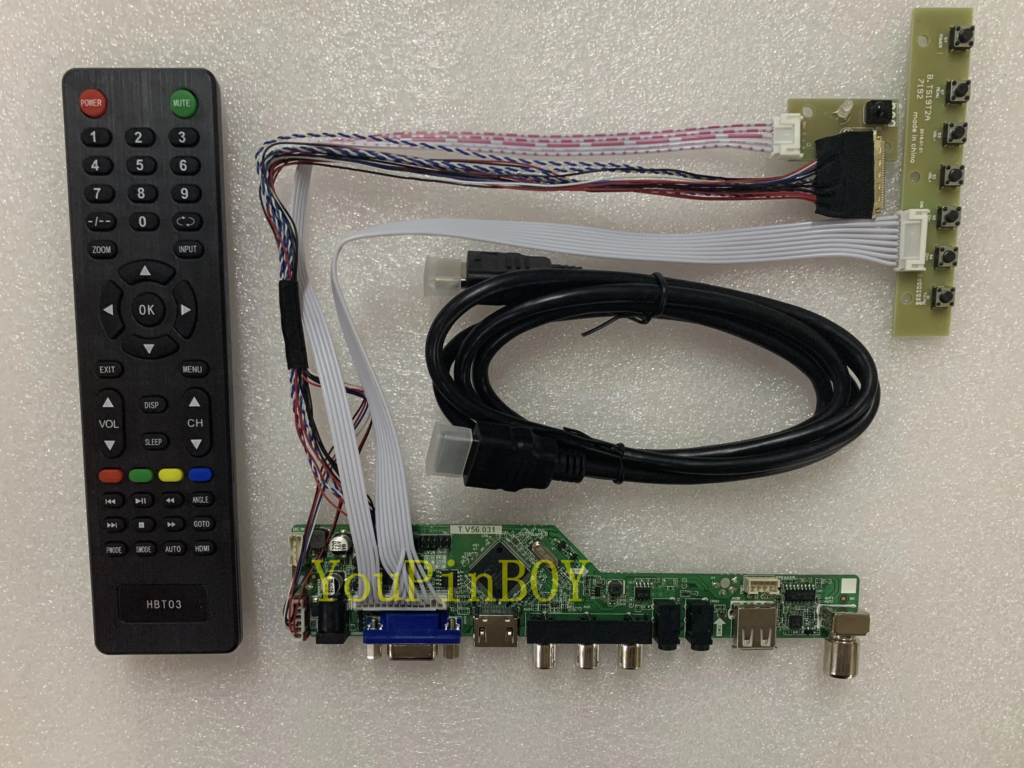 Комплект YouPinBOY для B156XTN02.0 B156XW02 V.2 V.6 LTN156AT24 ТВ + HDMI VGA AV USB светодиодный ЖК экран плата
