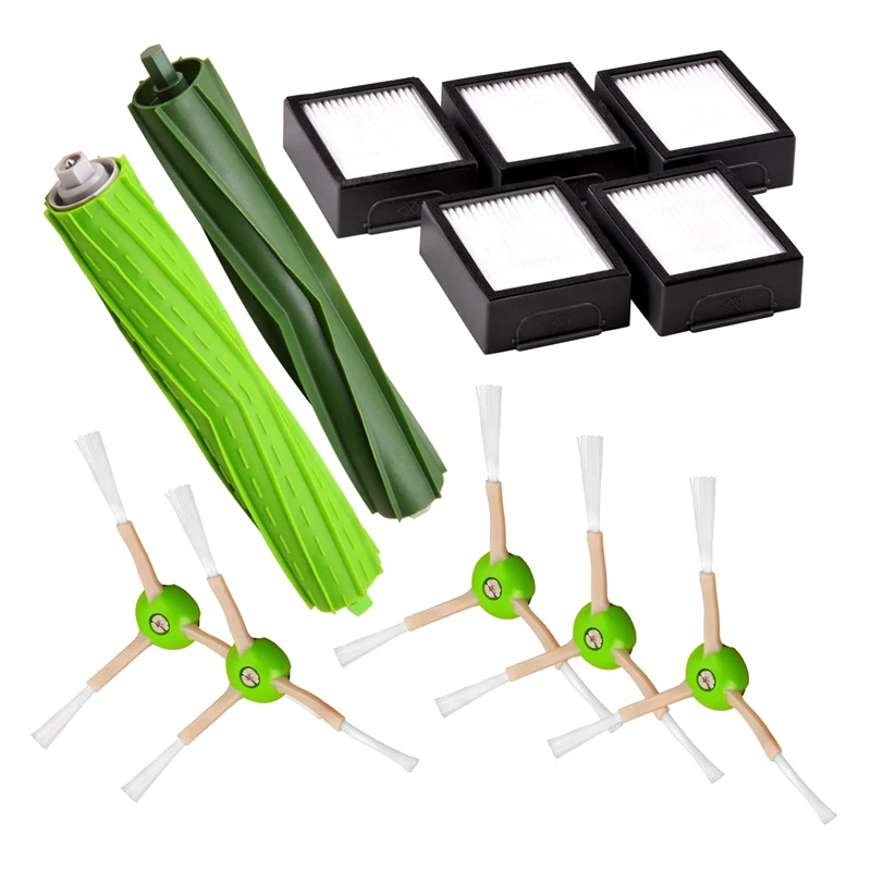 

Сменные детали для IRobot Roomba серии I & E I7 I7 + E5 E6, резиновые щетки, набор HEPA-фильтров, аксессуары для пылесоса