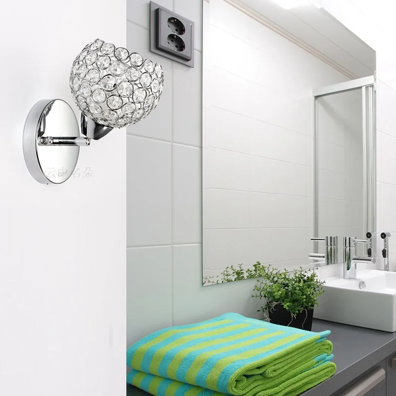 Современный простой модный хрустальный настенный светильник лампа для гостиной