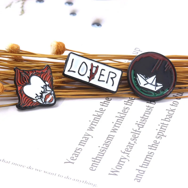 Эмалированные Броши Stephen King's It в виде фигурки героев фильма ужасы|Броши| |