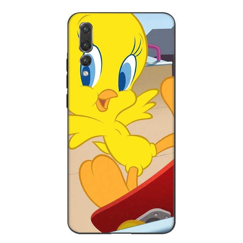 Mobile Phone Case Silicone For Honor Note 10 View 20 6A 7A 7C 7X 8 8X 8C 9X 9 Lite Pro Cover Yellow Bird Cartoon Tweety Bag | Мобильные