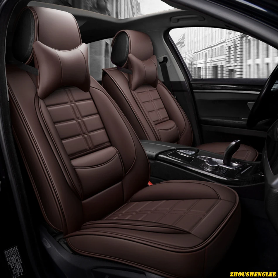 Авто из искусственной кожи для автомобильных сидений для ssangyong korando zotye t600 peugeot 508 sw 607 507 407 408 mercedes w245 подушки сиденья автомобиля