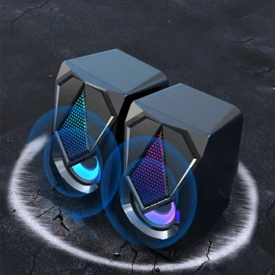 

LED Light Power Music Center Bluetooth Computer Speaker Multimedia Home Theater Subwoofer Support For PC Speakers Desktop Laptop