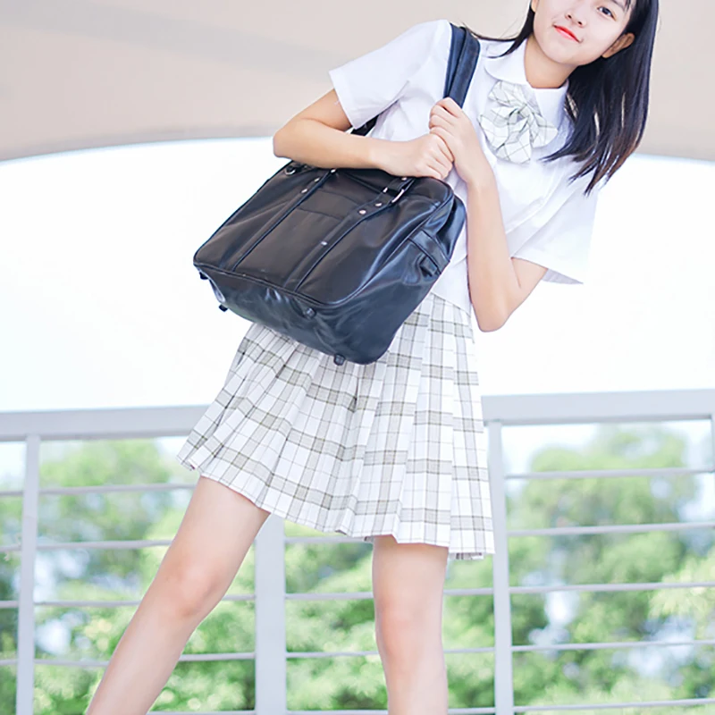 

Женская летняя юбка с высокой талией, белая бамбуковая плиссированная юбка в клетку, элегантная школьная одежда для студенток