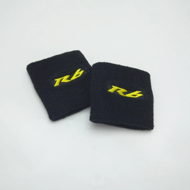 2 Pieces Мотоцикл YZF R6 тормозной резервуар носок жидкости масляный бак чашки крышка рукав для Yamaha R6 черный и желтый - Цвет: 2 Pieces