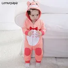 Комбинезон детский, хлопковый, с капюшоном и длинным рукавом, От 0 до 3 лет