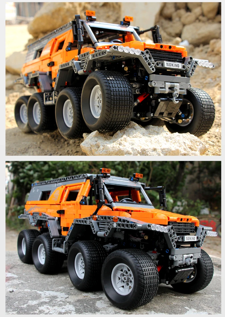 Mould King RC Blocks 13088 Avtoros Shaman 8x8 Compatible 23011Technic MOC 5630 Building Bricks Educational Toys Gift