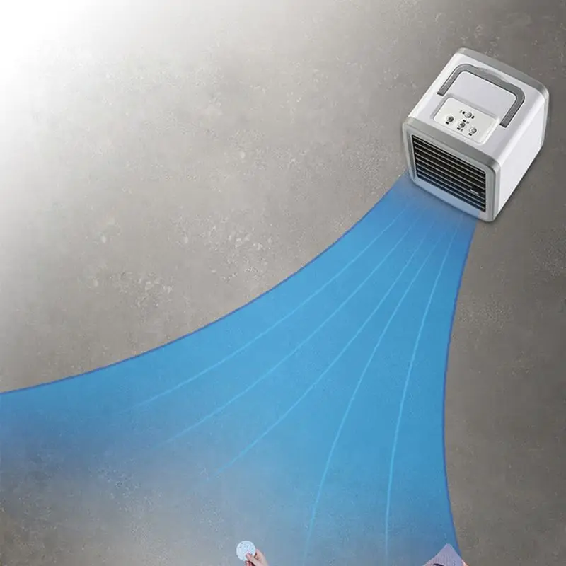 

USB Mini Portable Air Conditioner Humidifier Purifier 7 Colors Light Cooling Fan