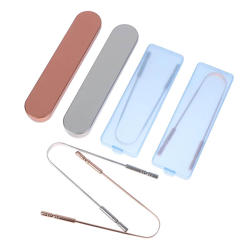 

Скребок для языка из нержавеющей стали, зубная щетка для свежего дыхания, металлический скребок для языка, инструменты для гигиены полости ...