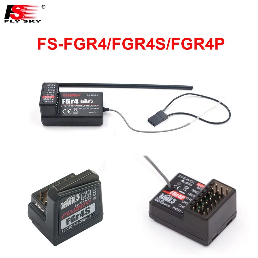 Flysky FS FGR4 FGR4S FGR4P Встроенный приемник управления с одной антенной 4 канала PPM/IBUS/PWM