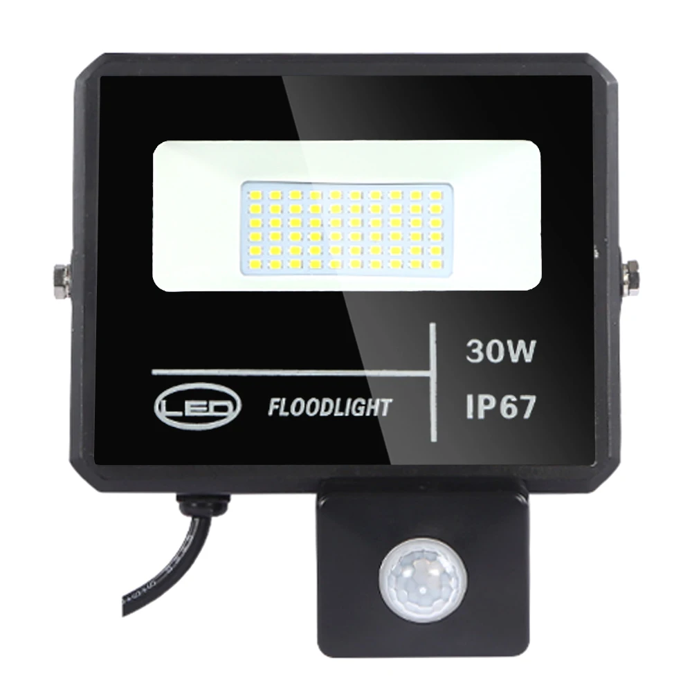 Светодиодный прожектор с датчиком движения IP65 водонепроницаемый 20 Вт 30 50 100