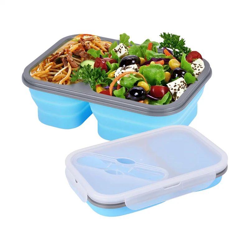 RASABOX складная силиконовая Салатница Ланчбокс бэнто Ланч боксы контейнер для