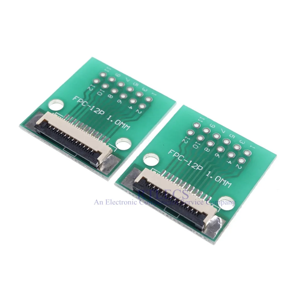 Гибкий плоский кабель FFC/FPC 2 шт. переходник с 12 контактами от 1 0 мм до 54 x 2x6